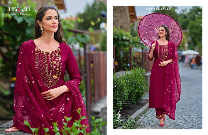 Maria 9 Vol 4 By Lily And Lali Shimmer Kurti With Bottom Dupatta Wholesalers In Delhi